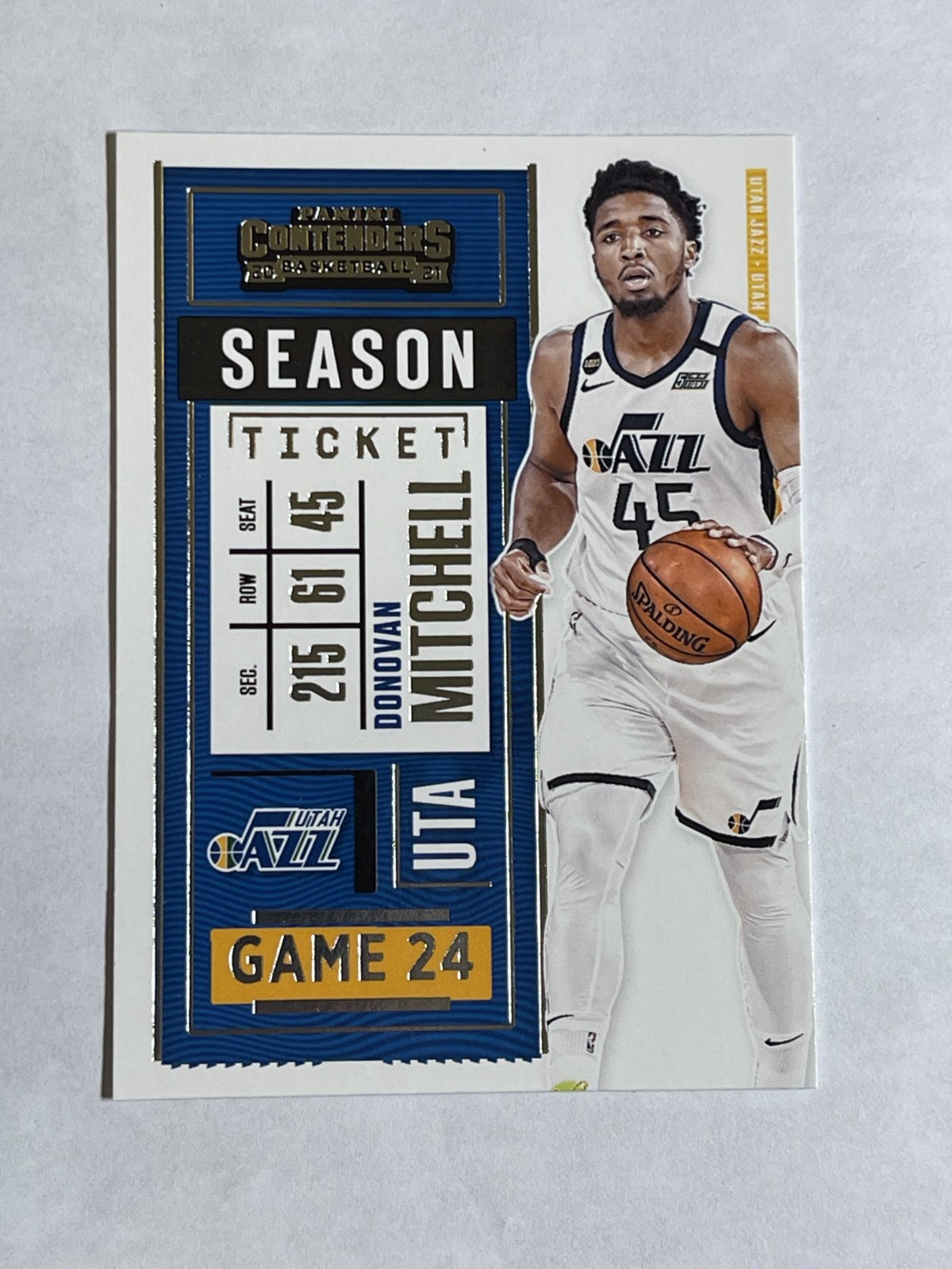 2020-21 Panini Contenders - Season Ticket Donovan Mitchell #22 Utah Jazz