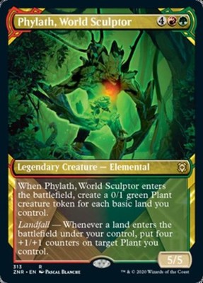 Phylath, World Sculptor (Showcase) - Light Play MTG Zendikar Rising
