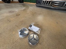 (2) Tapas centrales originales MercedesBenz 2,95 pulgadas/75 mm A22040001257756 igual que el concesionario