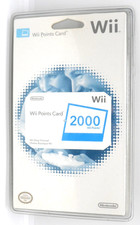 Factory Sealed NEW  Nintendo Wii Shop Channel 2000 Points Card Collectors Piece