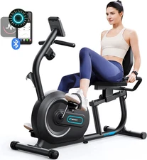 MERACH Recumbent Exercise Bike for Home with Smart Bluetooth and Exclusive App 