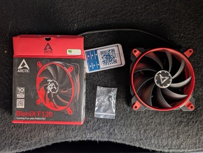 Arctic BioniX P120 Pressure Optimised 120mm Gaming Fan with PWM PST - Red