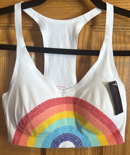 Youth No Boundaries Xsmall Racerback BH Regenbogen 🌈 Design Neu mit Etikett - Bild 1 von 4