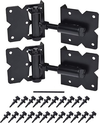 Self Closing Gate Hardware Hins Heavy Duty for Wooden/Vinyl/PVC Fences