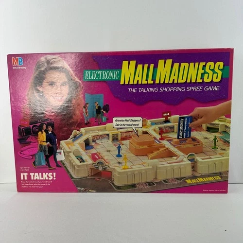 VTG 1989 Mall Madness Game Milton Bradley 100% Complete Excellent TESTED!! VIDEO