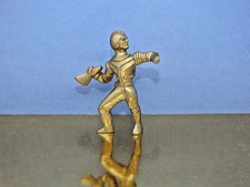ARCHER TOY CO U.S.A VINTAGE 1950s PLASTIC SPACE PEOPLE SERIES 4" GOLD SPACEMAN
