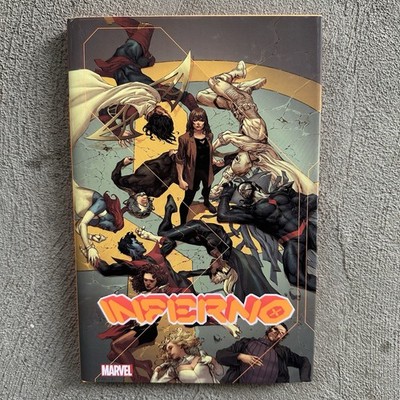 INFERNO Hardcover,Marvel Comics 2021 X-Men Jonathan Hickman Valerio Schiti Davit