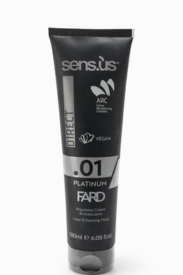Sens.us Direct .01 Platinum Farbmaske Kühles Blond & Pflege vegan 180 ml Sensus
