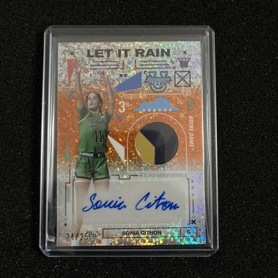 2024-25 Bowman U Best - Sonia Citron Let It Rain Player Worn Relic Auto /25  