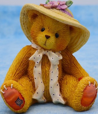 Cherished Teddies Millie  Love Me Tender  128023 Straw Hat w/ Box & Certificate