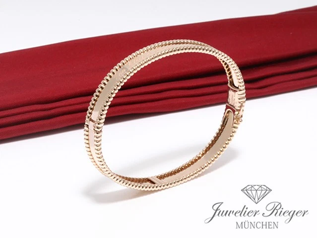 Van Cleef & Arpels Armreif Perlee Signature Rosegold 750 Gr M Gold 2018 Armband - Bild 3 von 4