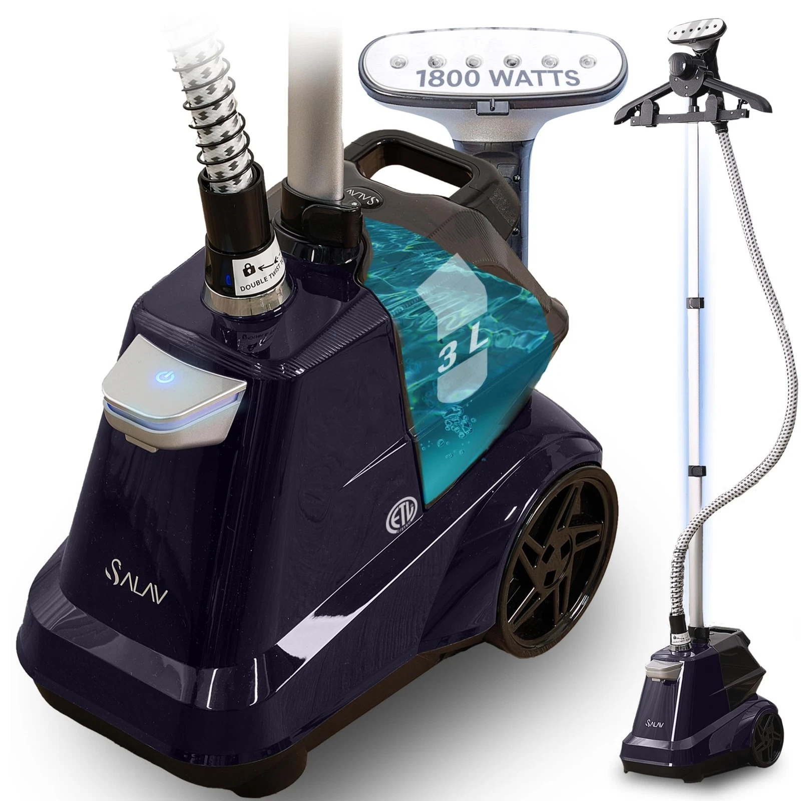 SALAV Heavy Duty Commercial Full-Size Garment Steamer with Foot Pedals & Extra-m
Opens in a new wind