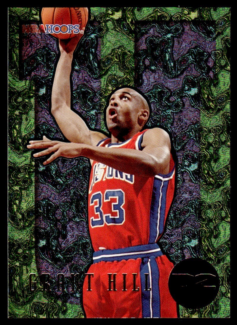 1995-96 Hoops Grant Hill Dunks Grant Hill Detroit Pistons #D2