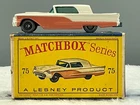 Matchbox Lesney 1960#75A, Ford Thunderbird,"OILY BLUE"n.Mint boxed original