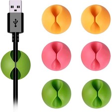 Cable Organizer Reel Set Cord Winder Clips Wire Holders for Desk Charger