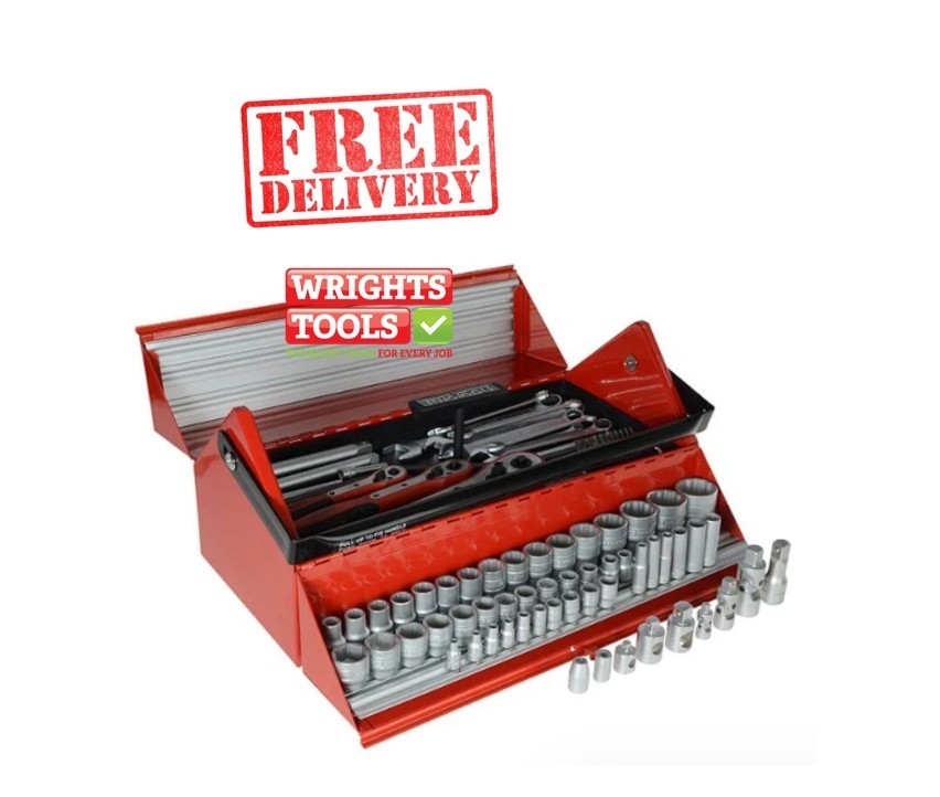 Teng Mega Rosso Tool Kit Set of 187 1/4 3/8 & 1/2in TC187