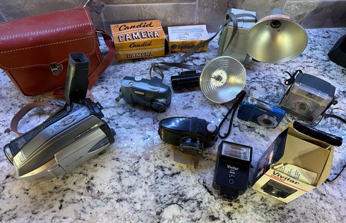 Vintage Camera & Camcorder Mixed Lot Panasonic Kodak More Untested/ Not Working