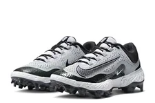 Nike Alpha Huarache Elite 4 Low MCS Mens Smoke Grey Baseball FD6221-002 sz 14