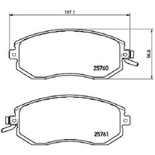 Brembo Bremsbelagsatz 21098094 Bremsklötze vorne 26296SC020 26296SC021