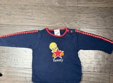 Vintage 90  s Looney Tunes Tweety Bird Sweatshirt Kids Size 18 Month