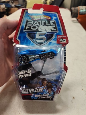 #ad Hot Wheels Battle Force 5: Buster Tank Vehicle Sherman amp; Spinner Cortez New $22.77