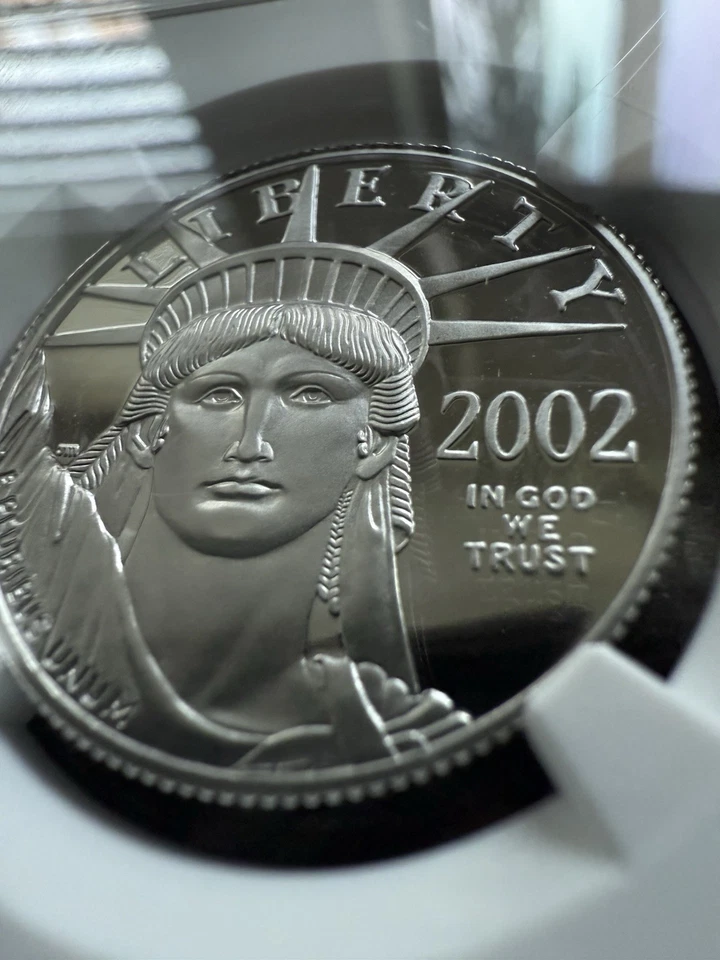 2002-W $50 American Platinum Eagle NGC PF70 Ultra Cameo Mike Castle Signed - Image 3 of 4