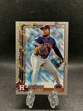 2025 Topps Holiday #H24 Framber Valdez Silver Glitter Holiday