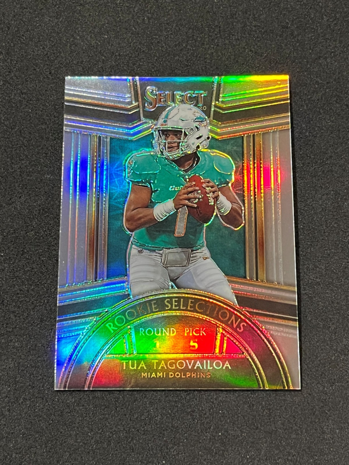 2020 Panini Select Football Tua Tagovailoa Rookie Selections Silver Prizm #RS-3