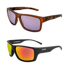 Raze Eyewear Offshore Sports Boating Polarized Sunglasses Smoke/Red Z Lens 2Pack