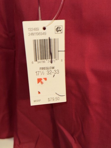 Neu mit Etikett Tommy Hilfiger Herrenhemd 17,5-32/33 Slim Fit Stretch rot Button-Down - Bild 3 von 4