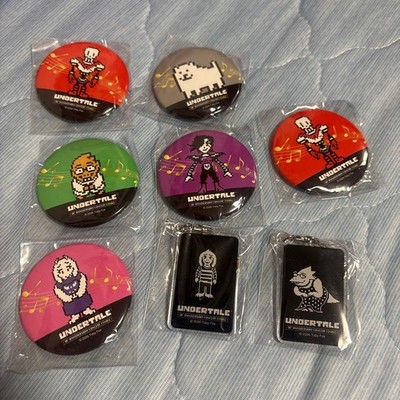 Undertale 10th Anniversary Concert Badge and Keychain Set Unused