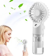Handheld Misting Fan  USB-C Rechargeable Portable Water-Spray Mini Cooling