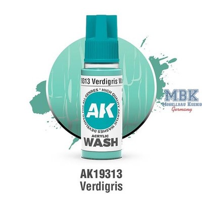 AK Interactive S.L. AK-19313 VERDIGRIS   ACRYLIC WASH