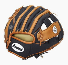 Franklin Baseball/Softball Fanghandschuh 9,5 Kunstleder schwarz/braun