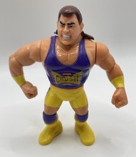WWF 1993 Hasbro CRUSH Series 7 Wrestling Figure Purple Yellow Kona Action Works