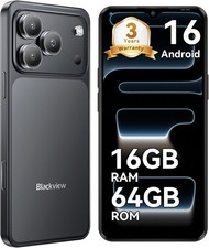 Blackview Wave 7C Sim-free & Unlocked Mobile Phones, 32MP Smart Phones,16GB+64GB