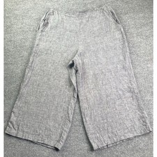 Match Point Pants Womens Large Gray Cropped L...