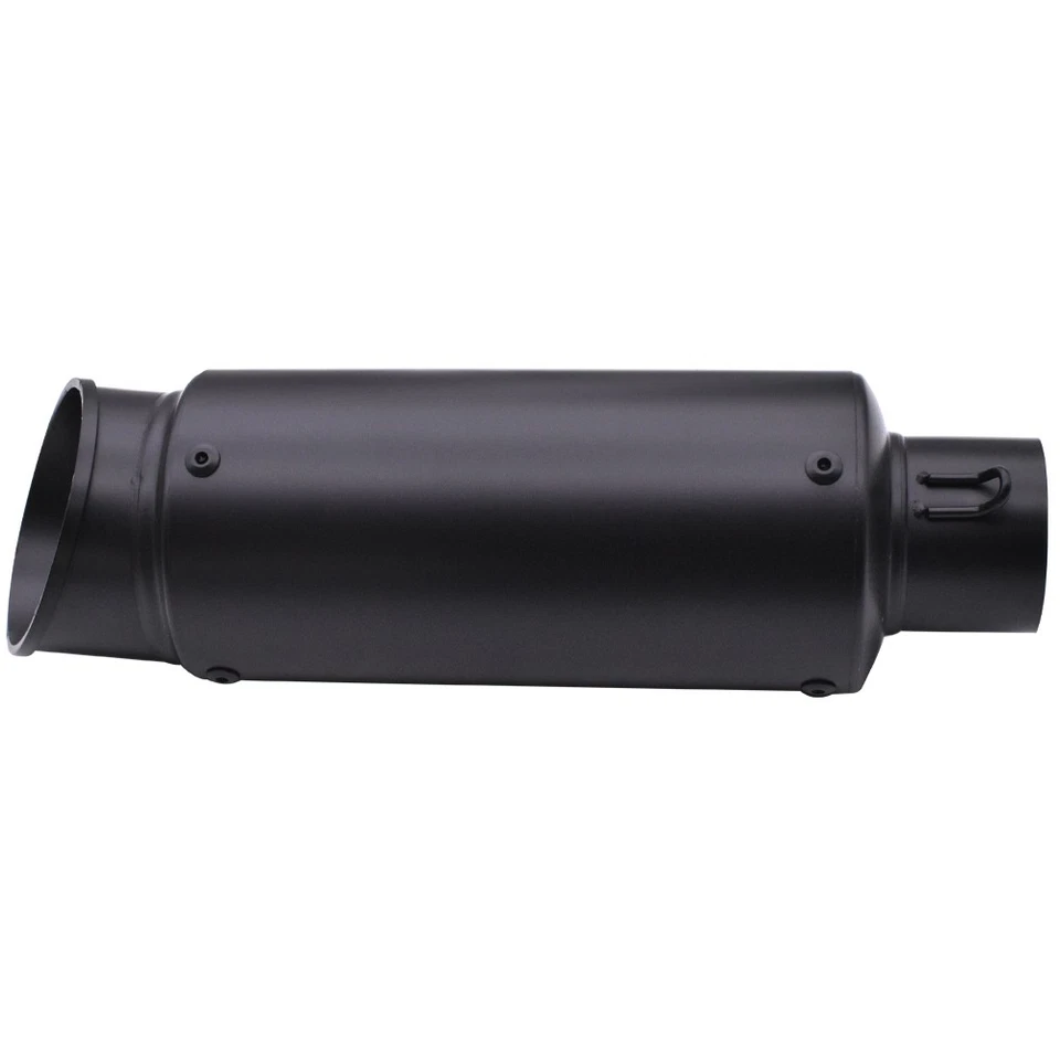 Slip on 51mm 2" Universal Moto Silenciador Escape Tubo Puntas Traseras Negro NUEVO Foto 4 de 4