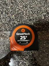 Great Neck 95005 ExtraMark 1" x 25' Steel Power Tape - Orange/Black New