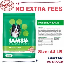 Proactive Adult Dry Dog Food, High-Protein, Mini Chunks, Chicken & Whole Grains