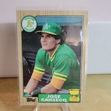 Topps 1987 All-Star Rookie Jose Canseco #620 Athletics MLB Baseball Card