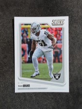 2018 Score #257 Bruce Irvin Oakland Raiders Football Card