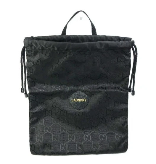 Sac fourre tout GUCCI 74247 sac à linge hors réseau GG noir L35 cm accessoires unisexes