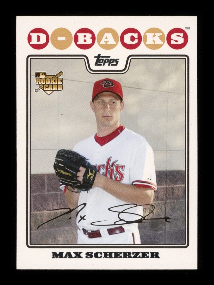 2008 Topps Update: #UH280 Max Scherzer RC NM-MT OR BETTER