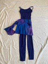 Lot of 12 Unitards  11 Wraps of Dance Costumes "Motionwear" Sizes Below