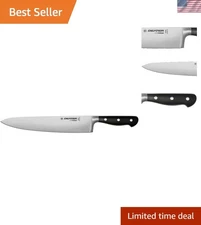 10-Inch iCut-FORGE Forged Chef’s Knife with Black POM Handle & Safety Choil