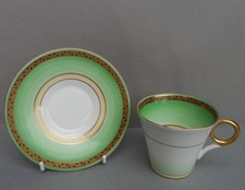 A Shelley Art Deco Pattern No 12567 Regent demitasse/coffee cup & saucer. C.1936