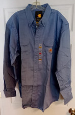 Carhartt 2XL Flame Resistant FR Force Rugged Lightweight Twill Long Sleeve Shirt