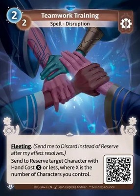 Altered Beyond The Gates Card #144-F Teamwork Training - UNSCANNED