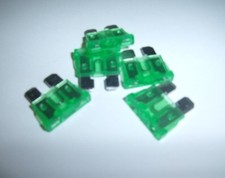 5 ATC Fuses Nickel 30 Amp for Car Boat Audio Auto Amplifiers Amps More Green